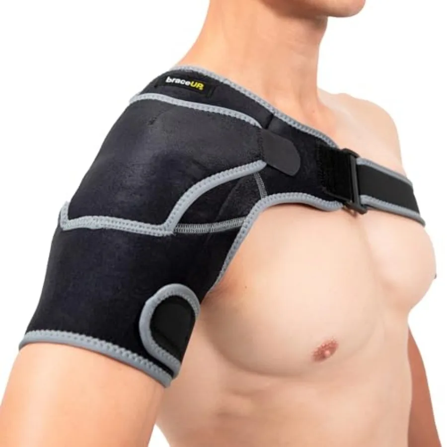 Shoulder Brace with Adjustable Support and Ice Pad Pocket for Pain Relief, Rotator Cuff Recovery, and Injury Prevention - Ideal
Shoulder Brace with Adjustable Support and Ice Pad Pocket for Pain Relief, Rotator Cuff Recovery, and Injury Prevention - Ideal