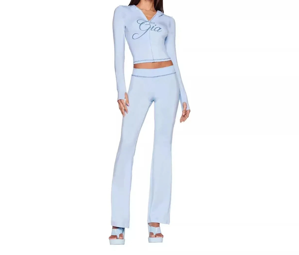 Women's New Two Pieces Set Pant Sets Bralette High-waisted Casual Summer Tracksuit Y2k Hooded Cardigan Sweatshirt Set
Women's New Two Pieces Set Pant Sets Bralette High-waisted Casual Summer Tracksuit Y2k Hooded Cardigan Sweatshirt Set