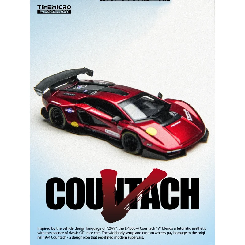 TimeMicro × PSC 1:64 Lamborghini Countach "V" Scarlet Alloy Die Cast Car Model Collection Gift
TimeMicro × PSC 1:64 Lamborghini Countach "V" Scarlet Alloy Die Cast Car Model Collection Gift
