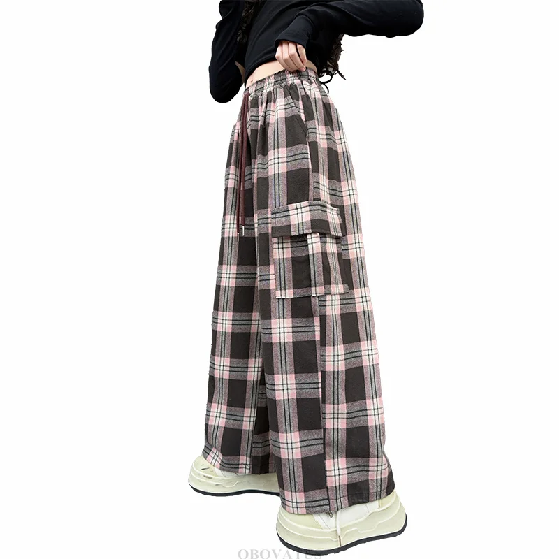 Big Girls Loose Plaid Cargo Pants Kids Fashion Streetwear Clothes High Waist Straight Wide Leg Pants Child Trousers 5 8 9 12 14Y
Big Girls Loose Plaid Cargo Pants Kids Fashion Streetwear Clothes High Waist Straight Wide Leg Pants Child Trousers 5 8 9 12 14Y