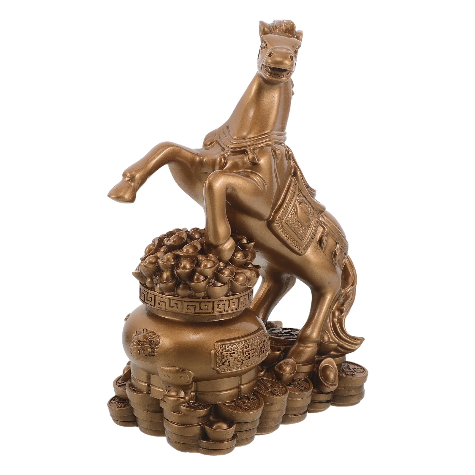 Elegant Standing Horse Statue in Gold Resin - Year of The Horse 2026 Decoration - Feng Shui Inspired Sculpture for Wealth Luck
Elegant Standing Horse Statue in Gold Resin - Year of The Horse 2026 Decoration - Feng Shui Inspired Sculpture for Wealth Luck