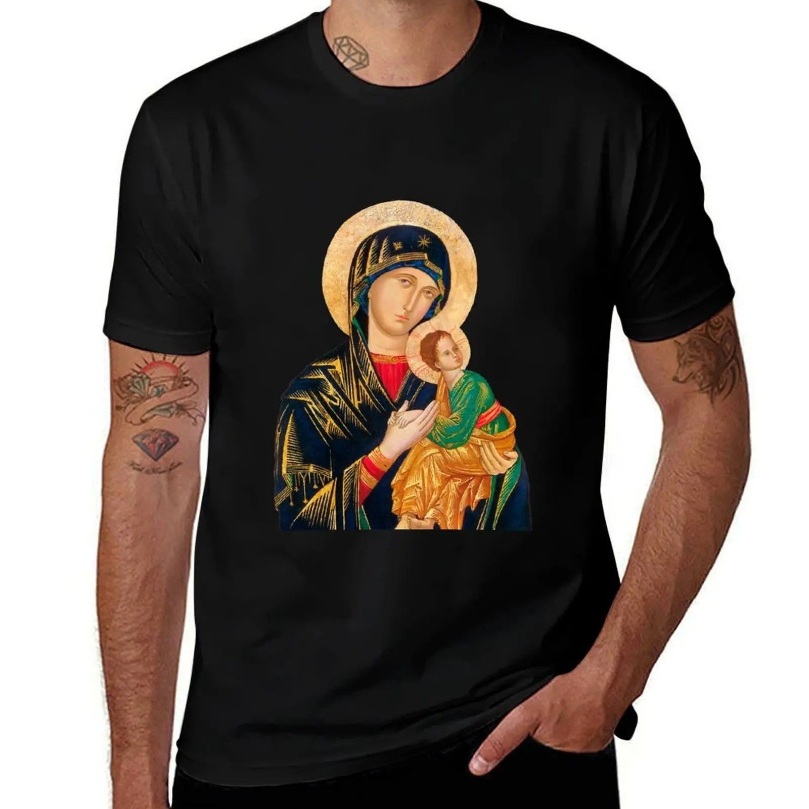 Our Lady of Perpetual Help (transparent background design) T-Shirt t shirt man plain t shirts for man pack cotton T-Shirt
Our Lady of Perpetual Help (transparent background design) T-Shirt t shirt man plain t shirts for man pack cotton T-Shirt
