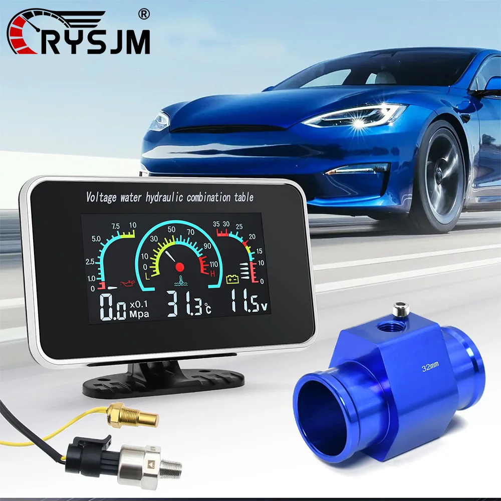 RYSJM 3 In 1 Car Gauge Water Temp & Oil Pressure & Voltmeter For 12V24V Car Universal with Oil Press Water Temp Sensor Auto Part
RYSJM 3 In 1 Car Gauge Water Temp & Oil Pressure & Voltmeter For 12V24V Car Universal with Oil Press Water Temp Sensor Auto Part
