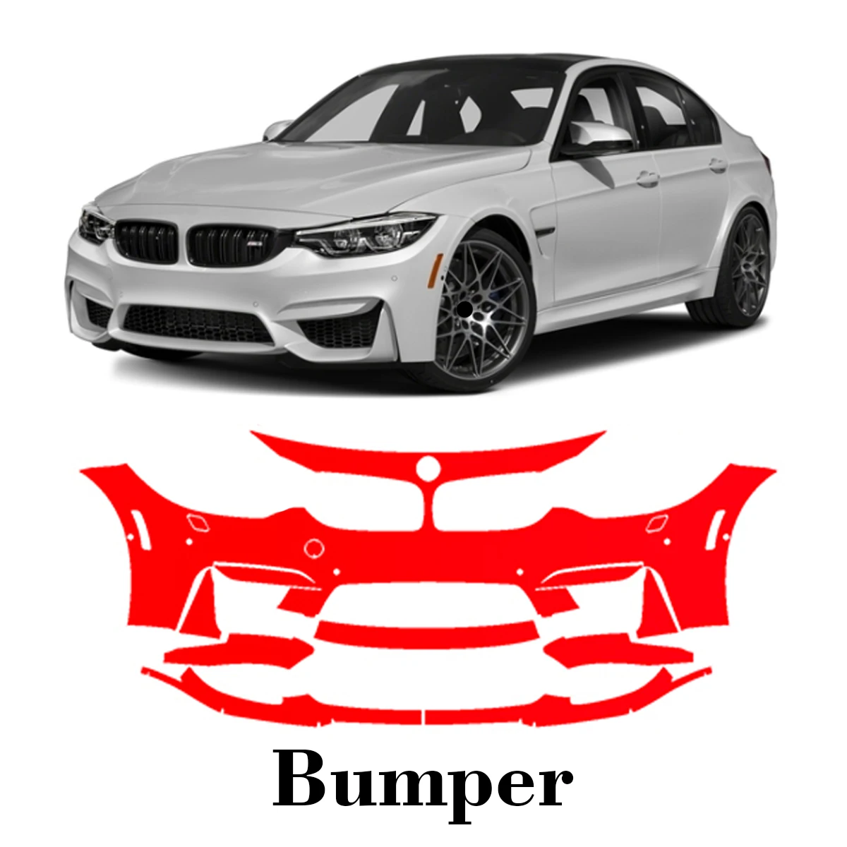 Car Precut Paint Protection Film Front Bumper Anti-scratch Exterior TPU PPF For BMW M3 CS 2018-2019
Car Precut Paint Protection Film Front Bumper Anti-scratch Exterior TPU PPF For BMW M3 CS 2018-2019