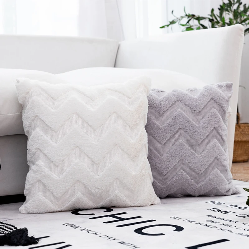 Pillowcase Plush Wavy Stripe Solid Color Soft 45x45 Square Fashion Modern Home Decor Sofa Office Cushion Cover Nordic Style
Pillowcase Plush Wavy Stripe Solid Color Soft 45x45 Square Fashion Modern Home Decor Sofa Office Cushion Cover Nordic Style
