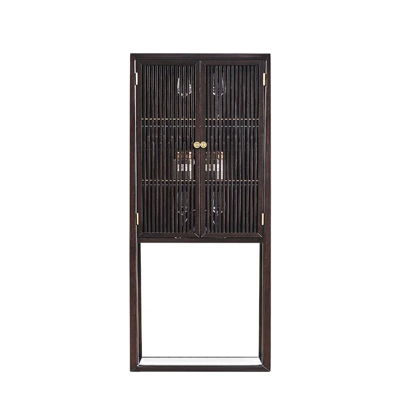 Zen New Chinese Ebony Wall High Cabinet Shelf Furniture Solid Wood Jewelry Wine Cabinet
Zen New Chinese Ebony Wall High Cabinet Shelf Furniture Solid Wood Jewelry Wine Cabinet