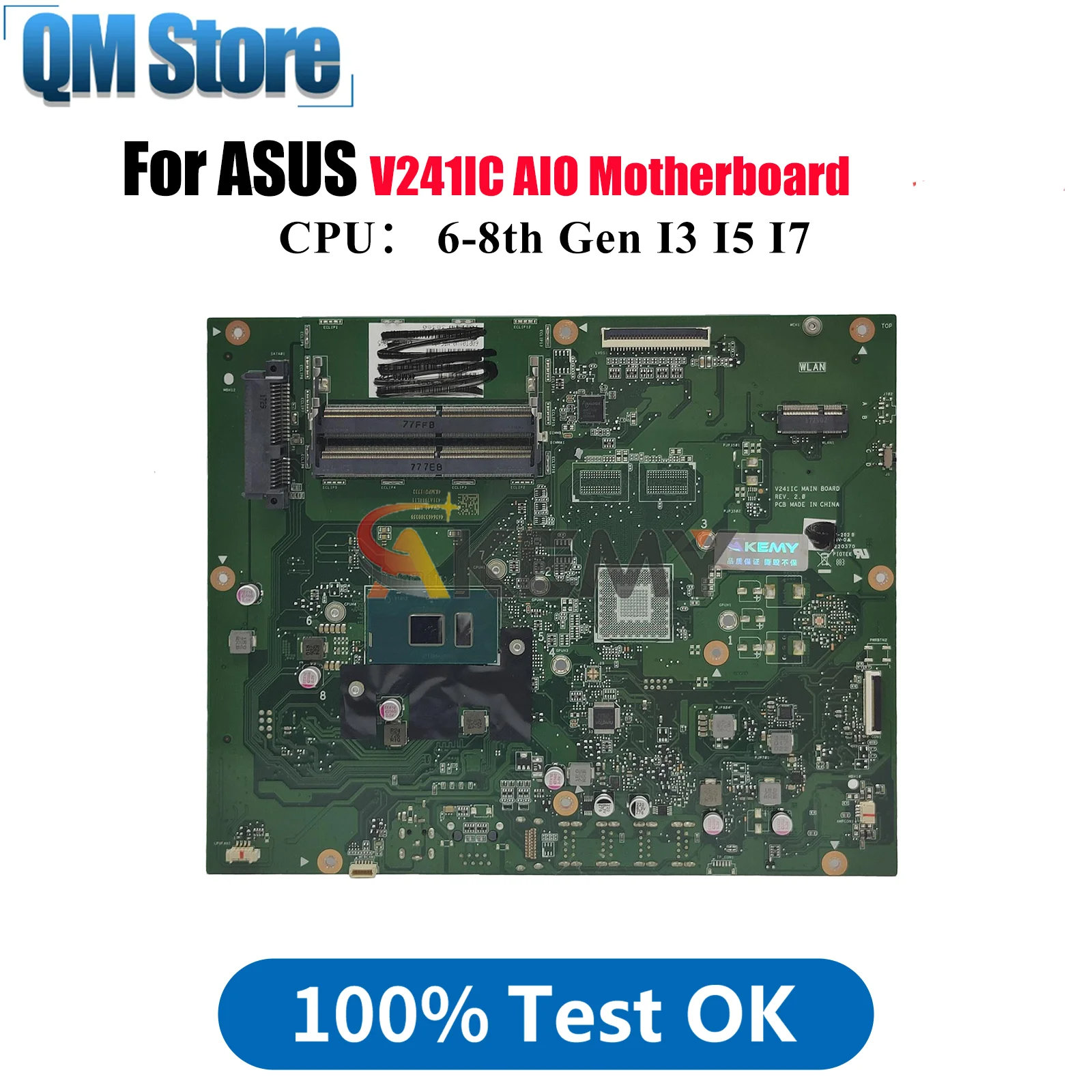 V241IC Motherboard For ASUS Vivo AiO V241ICR V241IC V241I Mainboard With I3 I5 I7 CPU 100% tests OK fast shipping High quality
V241IC Motherboard For ASUS Vivo AiO V241ICR V241IC V241I Mainboard With I3 I5 I7 CPU 100% tests OK fast shipping High quality