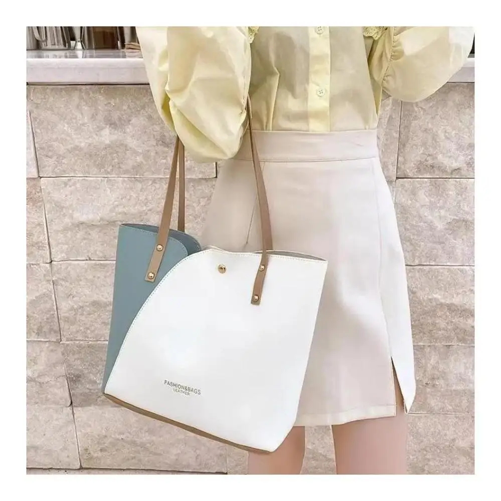 1 Pcs Women's Shopping Bags Casual Large Capacity Women's Patchwork Leather Tote Bag Double Tone Color Shoulder Bag Pu Leather
1 Pcs Women's Shopping Bags Casual Large Capacity Women's Patchwork Leather Tote Bag Double Tone Color Shoulder Bag Pu Leather