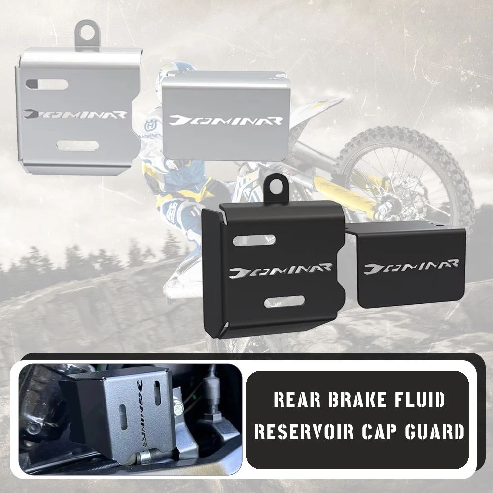 Motorcycle For BAJAJ Dominar 400 250 Dominar400 All YEAR 2023-2025 Front Rear Brake Fluid Reservoir Cover Guard Cap Protector