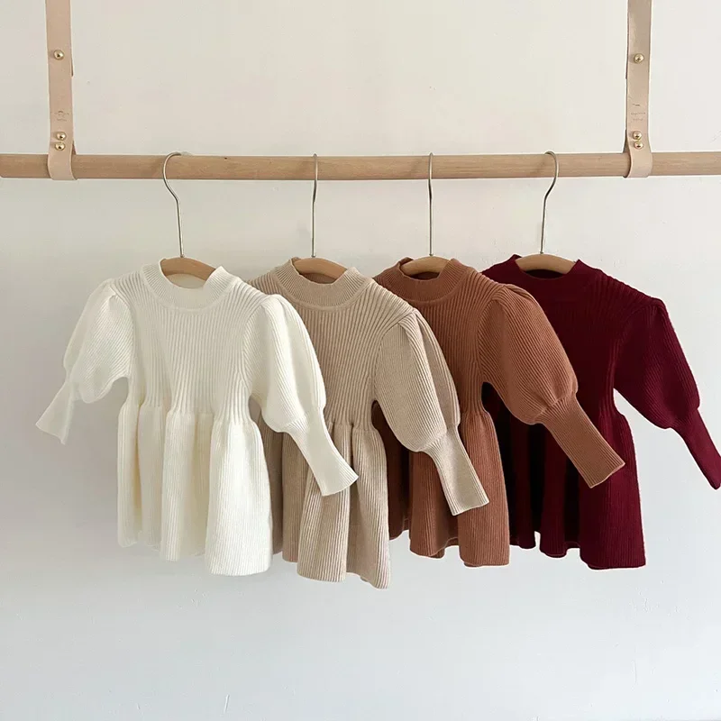 Autumn Kids Baby Puff Sleeve Knit Girls Fashion Sweater Dress Princess Style Toddler Clothing Dress
Autumn Kids Baby Puff Sleeve Knit Girls Fashion Sweater Dress Princess Style Toddler Clothing Dress