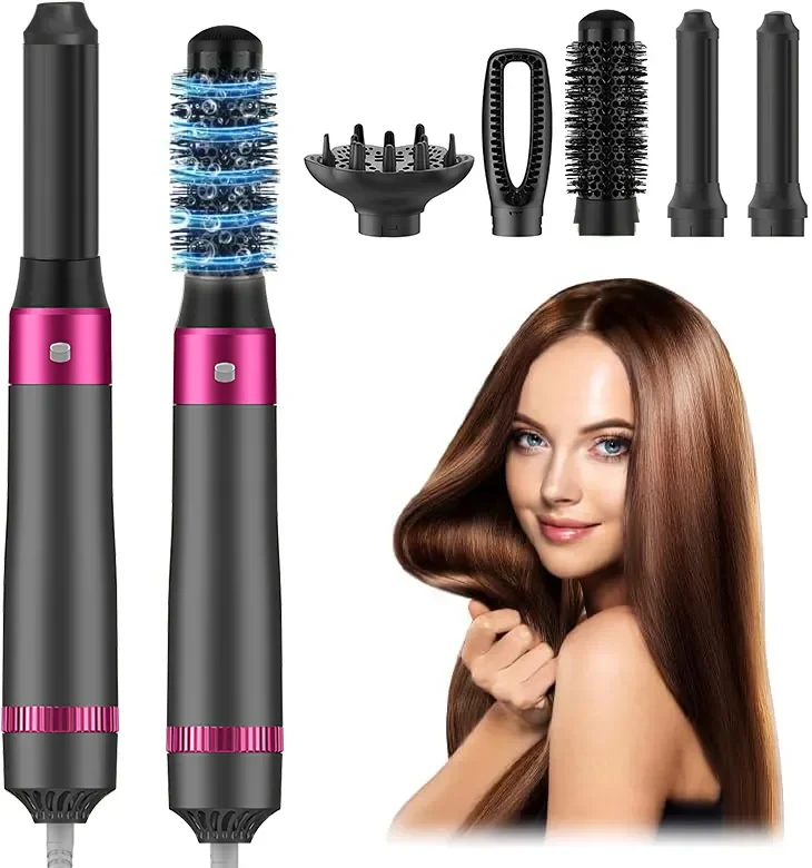 5 in 1 Hairdryer Multi-function hair straightener Curling iron Curling iron with brush Hot air comb styling set Styling tools
5 in 1 Hairdryer Multi-function hair straightener Curling iron Curling iron with brush Hot air comb styling set Styling tools
