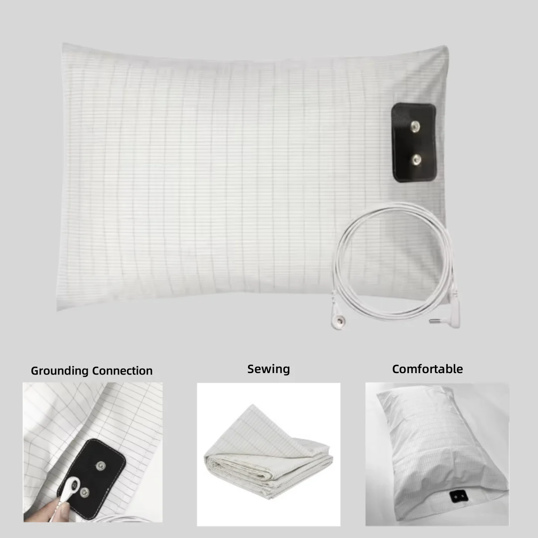 Silver Fiber Pillowcase with Earthing Card Radiation-Proof Grounding Kits EMF Protection for Better Sleep
Silver Fiber Pillowcase with Earthing Card Radiation-Proof Grounding Kits EMF Protection for Better Sleep