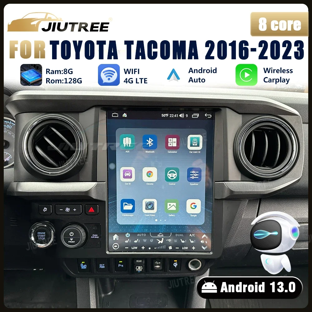 12,1-дюймовый автомобильный радиоприемник Tesla с экраном Android 13 Carplay для Toyota Tacoma 2016-2023 Мультимедийный плеер Navi GPS WIFI Стерео головное устройство
12,1-дюймовый автомобильный радиоприемник Tesla с экраном Android 13 Carplay для Toyota Tacoma 2016-2023 Мультимедийный плеер Navi GPS WIFI Стерео головное устройство