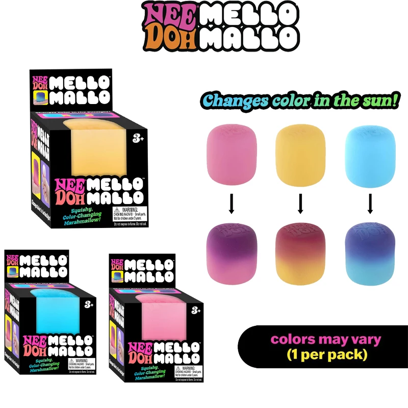 Needoh Mello Mallo TPR Color Changing Squeeze Toy Colorful Knead Stretch Slow Rebound Squish Autism ADHD Focus Toy Leisure Gift
Needoh Mello Mallo TPR Color Changing Squeeze Toy Colorful Knead Stretch Slow Rebound Squish Autism ADHD Focus Toy Leisure Gift