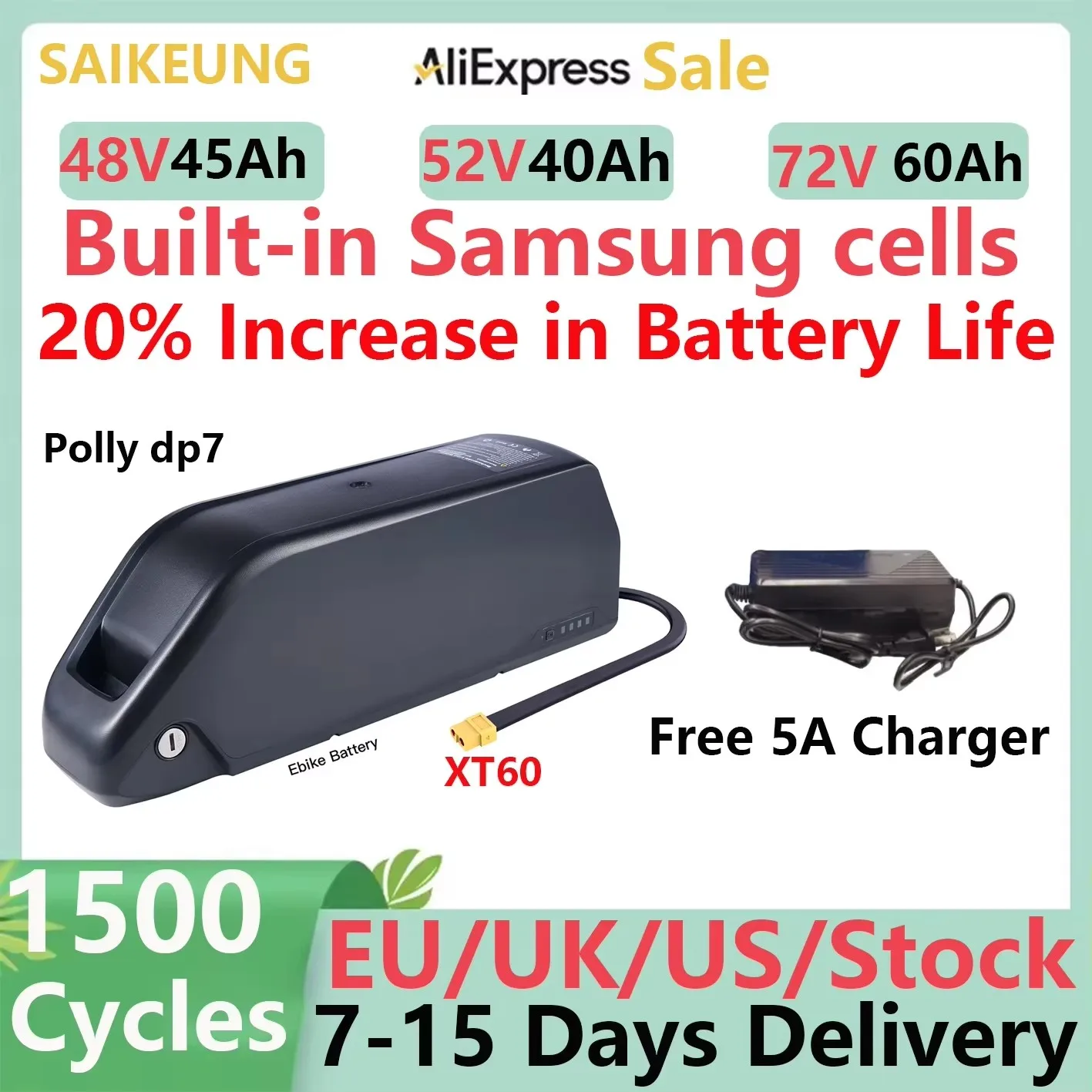 Ebike Hailong 36v 48v 52v 60v 72v Electric Bike Cham Rider Batterie 30ah40ah50ah 60ah 1000w 2000w 3000w Lithium Battery 100A BMS
Ebike Hailong 36v 48v 52v 60v 72v Electric Bike Cham Rider Batterie 30ah40ah50ah 60ah 1000w 2000w 3000w Lithium Battery 100A BMS