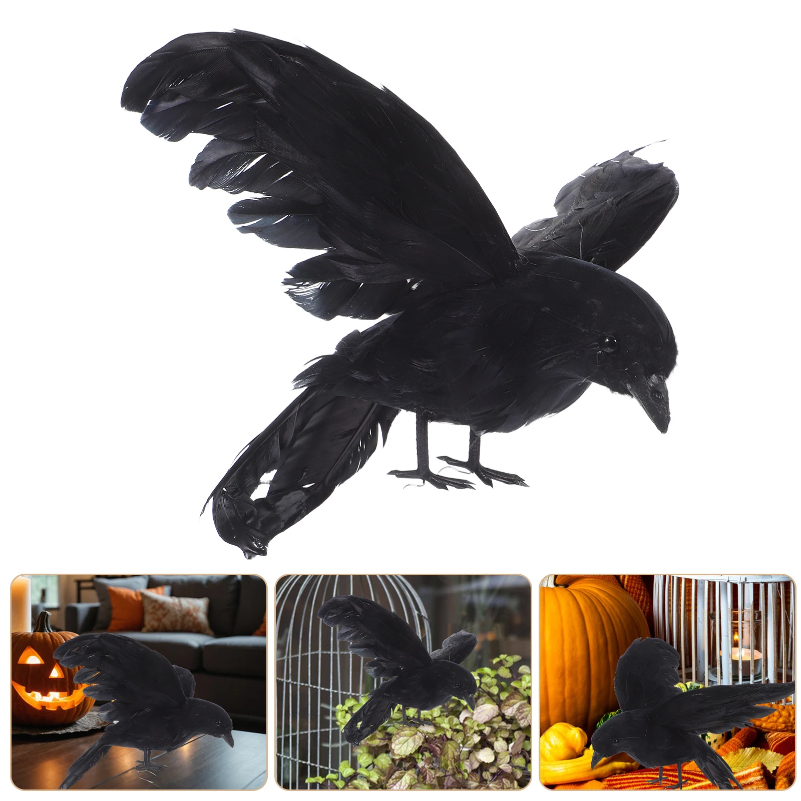 1 pc Artificial Crow Halloween Prop Black Fake Bird Party Bar Home Wedding Xmas Bonsai Decorative Seasonal Display Gift
1 pc Artificial Crow Halloween Prop Black Fake Bird Party Bar Home Wedding Xmas Bonsai Decorative Seasonal Display Gift