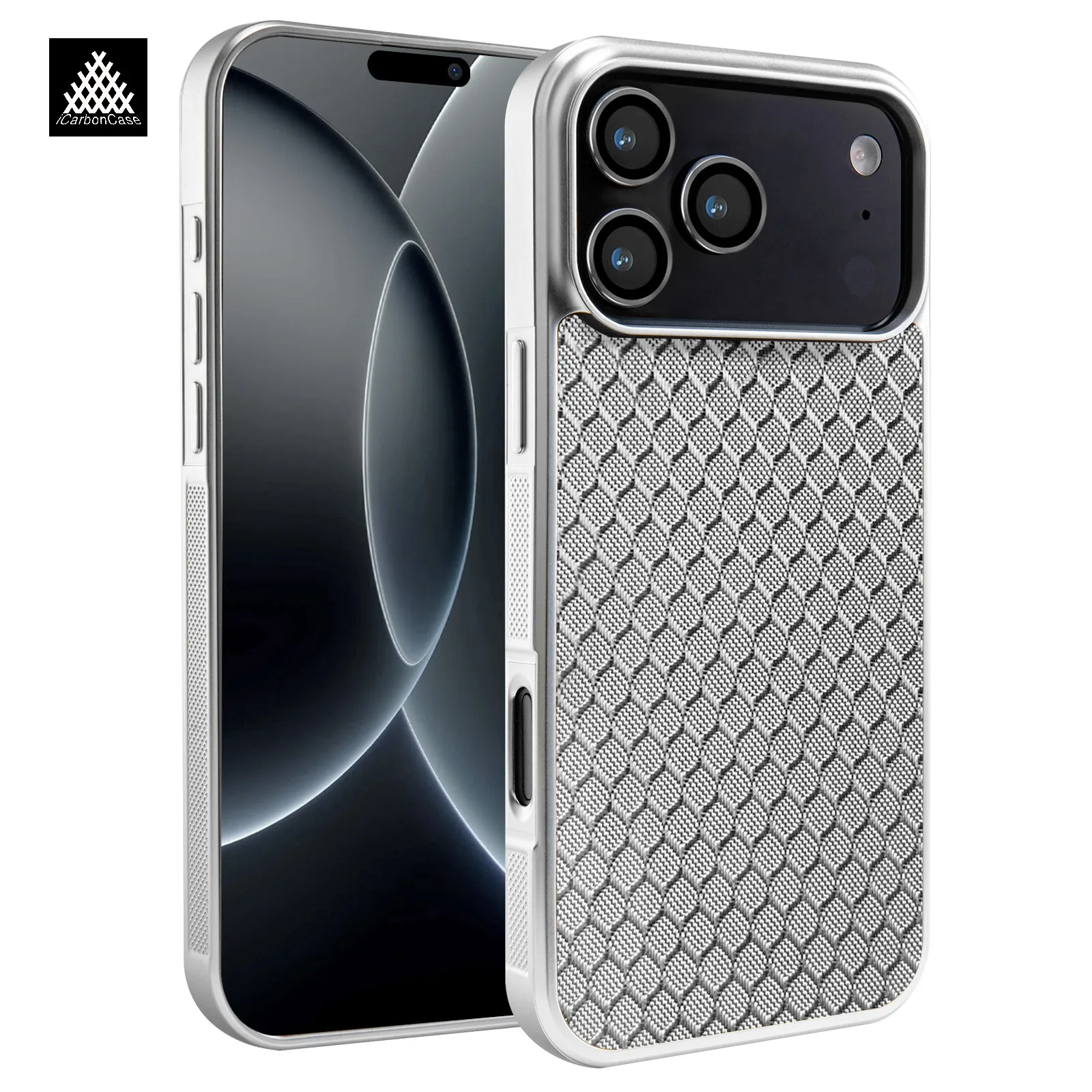 Real Silver Glass Carbon Fiber Magnetic Charging Case for iPhone 17 16 15 14 13 12 Pro Max 16E 17E 17 Air 16+ 15+ with Magsafe
Real Silver Glass Carbon Fiber Magnetic Charging Case for iPhone 17 16 15 14 13 12 Pro Max 16E 17E 17 Air 16+ 15+ with Magsafe