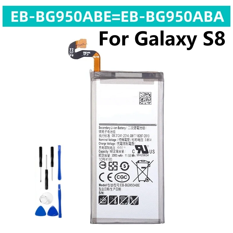 EB-BG950ABE EB-BG950ABA For Samsung Galaxy S8 SM-G9508 G950F G950A G950T G950U G950V G950S Mobile Phone Batteries 3000mAh
EB-BG950ABE EB-BG950ABA For Samsung Galaxy S8 SM-G9508 G950F G950A G950T G950U G950V G950S Mobile Phone Batteries 3000mAh
