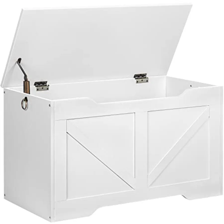 Storage Bench, 29.5" Retro Wooden Storage Chest with U-Shaped Cut-Out Pull, Safety Hinge, Supports 220 lb and Easy Assembly for
Storage Bench, 29.5" Retro Wooden Storage Chest with U-Shaped Cut-Out Pull, Safety Hinge, Supports 220 lb and Easy Assembly for