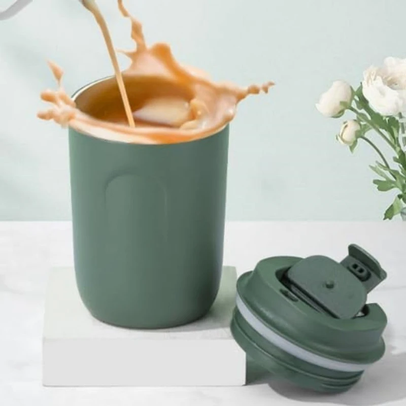 Stainless Steel Coffee Cup Travel Cup Double-Wall Vacuum Cup Reusable Hot Water Cup 220Ml
Stainless Steel Coffee Cup Travel Cup Double-Wall Vacuum Cup Reusable Hot Water Cup 220Ml