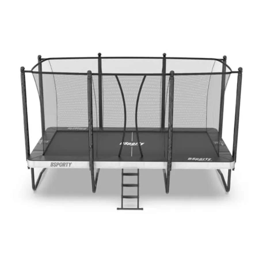 Outdoor gymnastics trampoline: heavy-duty steel frame black 8x14 FT rectangular 1800 LBS static capacity 360 safety enclosure n
Outdoor gymnastics trampoline: heavy-duty steel frame black 8x14 FT rectangular 1800 LBS static capacity 360 safety enclosure n