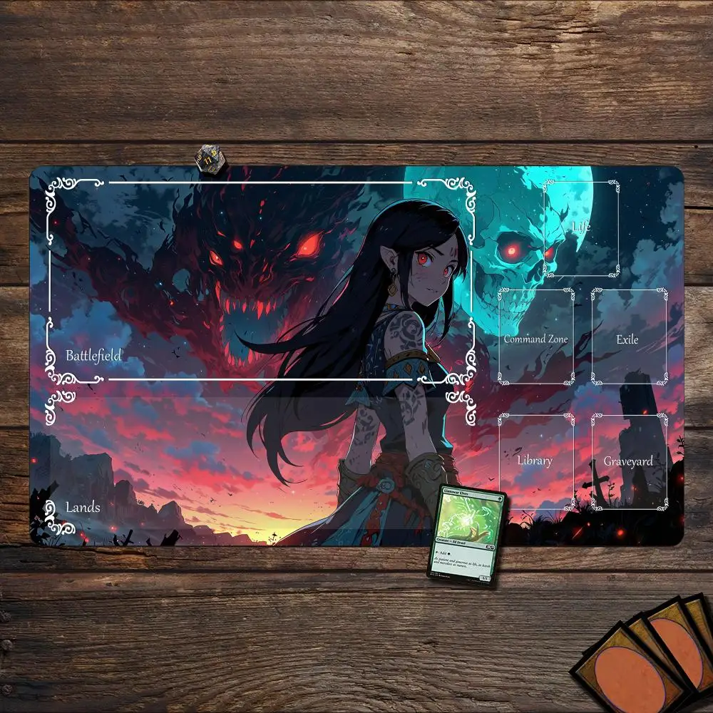 Magic Playmat card gaming mat with zones mtg playmat Strange Fantasy Witch anime Desk Mat gamer keypad expansion mousepad
Magic Playmat card gaming mat with zones mtg playmat Strange Fantasy Witch anime Desk Mat gamer keypad expansion mousepad