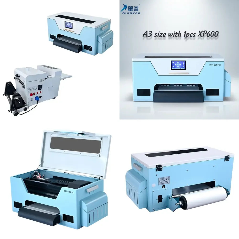 Xingyan A3 Semi-Automatic DTF Printer + Powder Shaker Roll Film T-shirt Printing Machine Heat Transfer Pet Film
Xingyan A3 Semi-Automatic DTF Printer + Powder Shaker Roll Film T-shirt Printing Machine Heat Transfer Pet Film