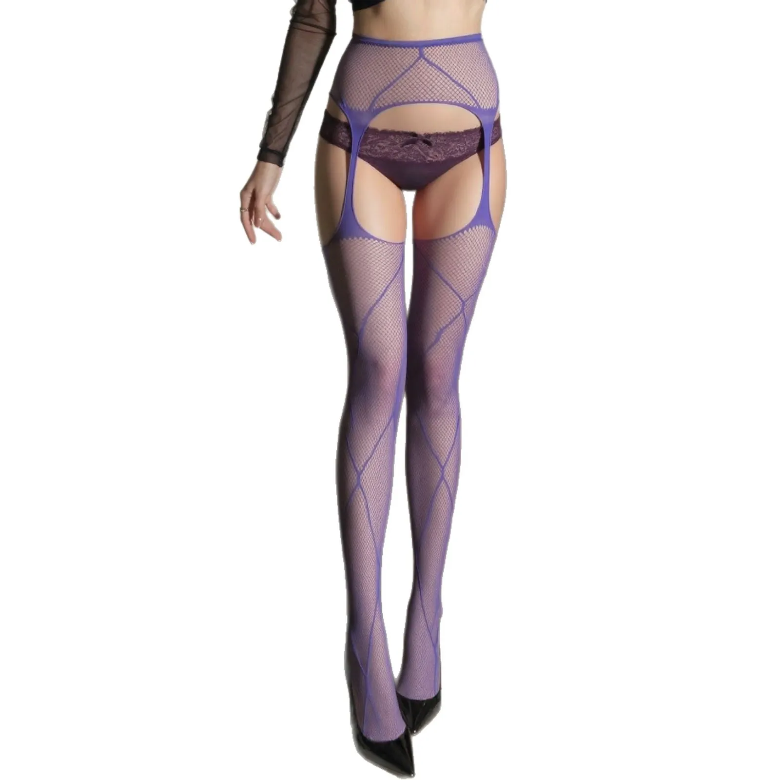 Nightclub Seductive Sexy Pure Desire Crossover Fishnet Stockings With Open Crotch Slimming Garter Stockings For Woman A18H
Nightclub Seductive Sexy Pure Desire Crossover Fishnet Stockings With Open Crotch Slimming Garter Stockings For Woman A18H