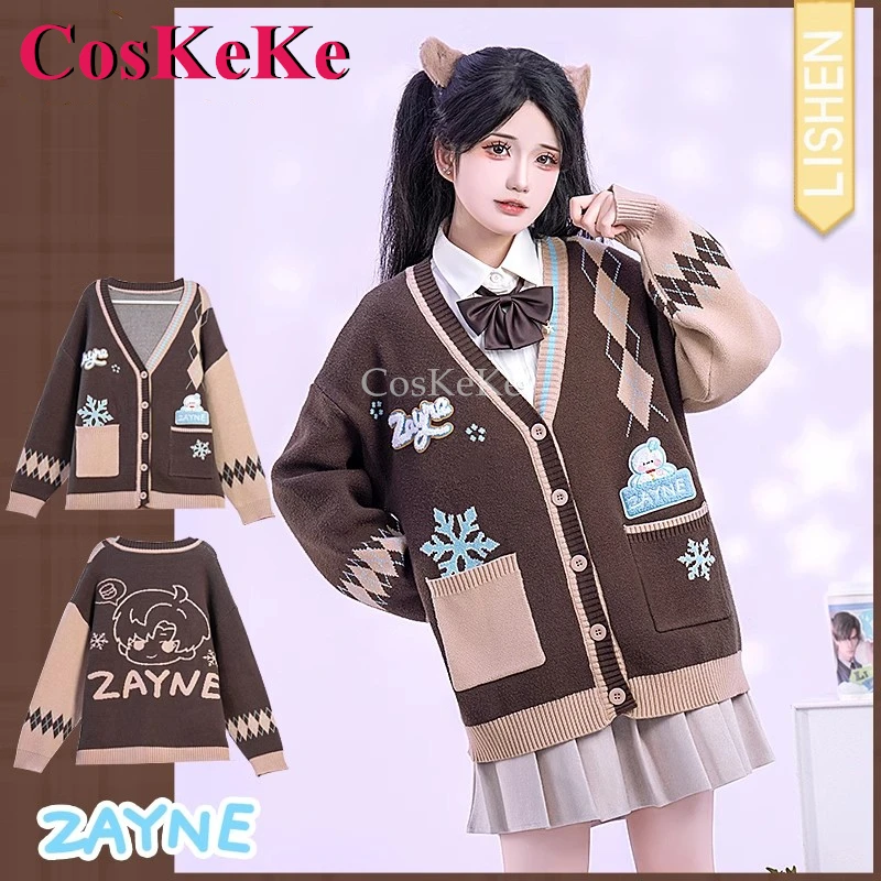 CosKeKe Zayne Косплей Игра Love And Deepspace Костюм Производный продукт Мода Прекрасный сладкий свитер Пальто Повседневный наряд S-L Новый
CosKeKe Zayne Косплей Игра Love And Deepspace Костюм Производный продукт Мода Прекрасный сладкий свитер Пальто Повседневный наряд S-L Новый