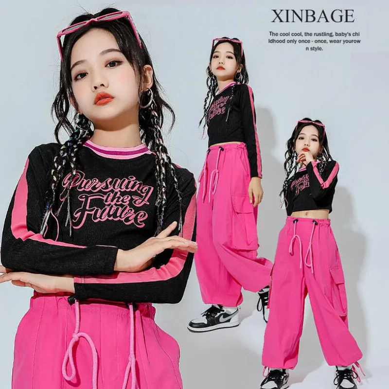 Kids Hip Hop Clothing Cute Black Ruched Crop Tops Sweatshirt Strap Street Jogger Cargo Pants for Girl Jazz Dance Costume Clothes
Kids Hip Hop Clothing Cute Black Ruched Crop Tops Sweatshirt Strap Street Jogger Cargo Pants for Girl Jazz Dance Costume Clothes