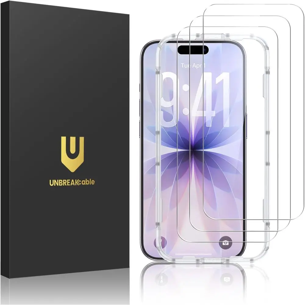 Triple Pack Tempered Glass Screen Protectors, Easy Install, 9H Hardness, 99.99% Clarity, Case Friendly for 6.3 Inch Devices
Triple Pack Tempered Glass Screen Protectors, Easy Install, 9H Hardness, 99.99% Clarity, Case Friendly for 6.3 Inch Devices