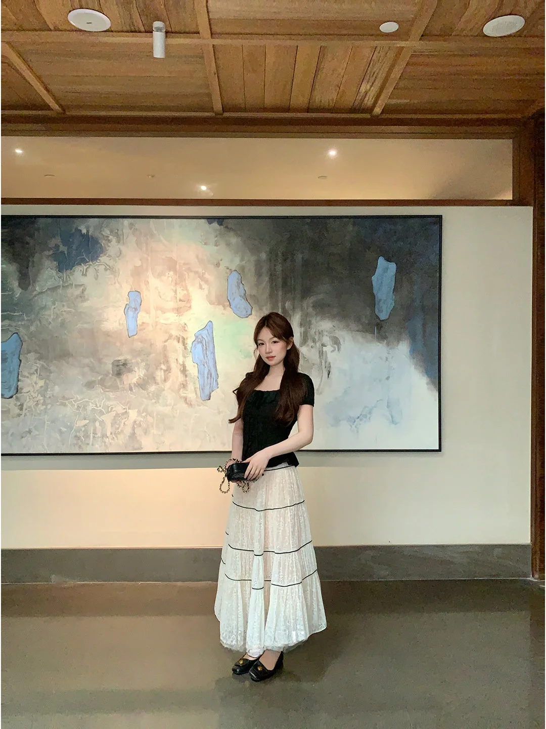 High Waist Lace A-Line Skirt Women Elegant Spring Summer Long Skirt Breathable Casual Style No Brand Skin-friendly Fabric
High Waist Lace A-Line Skirt Women Elegant Spring Summer Long Skirt Breathable Casual Style No Brand Skin-friendly Fabric