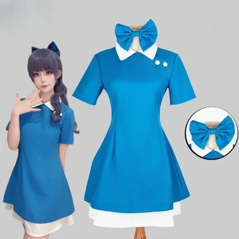 Anime Daidouji Tomoyo Cosplay Costume JK Uniform Blue Dress with Headwear Halloween Christmas Party Clothing for Women Cos
Anime Daidouji Tomoyo Cosplay Costume JK Uniform Blue Dress with Headwear Halloween Christmas Party Clothing for Women Cos