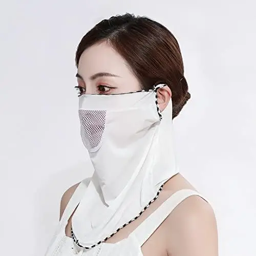 Sunscreen Veil Mask Female Summer Breathable Face Cover, Outdoor Scarf Sun Protection Ice Silk Riding Neck Mask for Women
Sunscreen Veil Mask Female Summer Breathable Face Cover, Outdoor Scarf Sun Protection Ice Silk Riding Neck Mask for Women