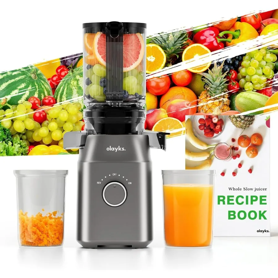 Juicer Machines, Cold Press Juicer for Fruit and Vegetable, Masticating Machine with Juice Recipe, Self Feeding Effortless for B
Juicer Machines, Cold Press Juicer for Fruit and Vegetable, Masticating Machine with Juice Recipe, Self Feeding Effortless for B