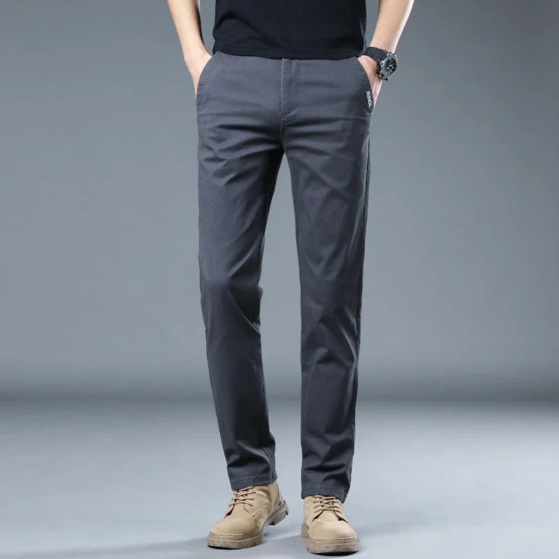 Spring, Summer, and Autumn Pure Cotton Casual Slim Fit Pants New Men's Loose Straight Leg Pants
Spring, Summer, and Autumn Pure Cotton Casual Slim Fit Pants New Men's Loose Straight Leg Pants
