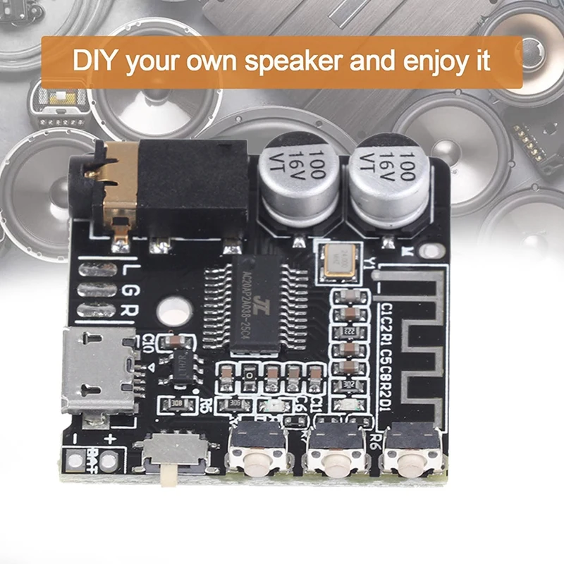 VHM-314 V.20 MP3 Bluetooth 5,0 плата аудиоресивера и декодирования 3,7-5 в плата аудиоресивера
VHM-314 V.20 MP3 Bluetooth 5,0 плата аудиоресивера и декодирования 3,7-5 в плата аудиоресивера
