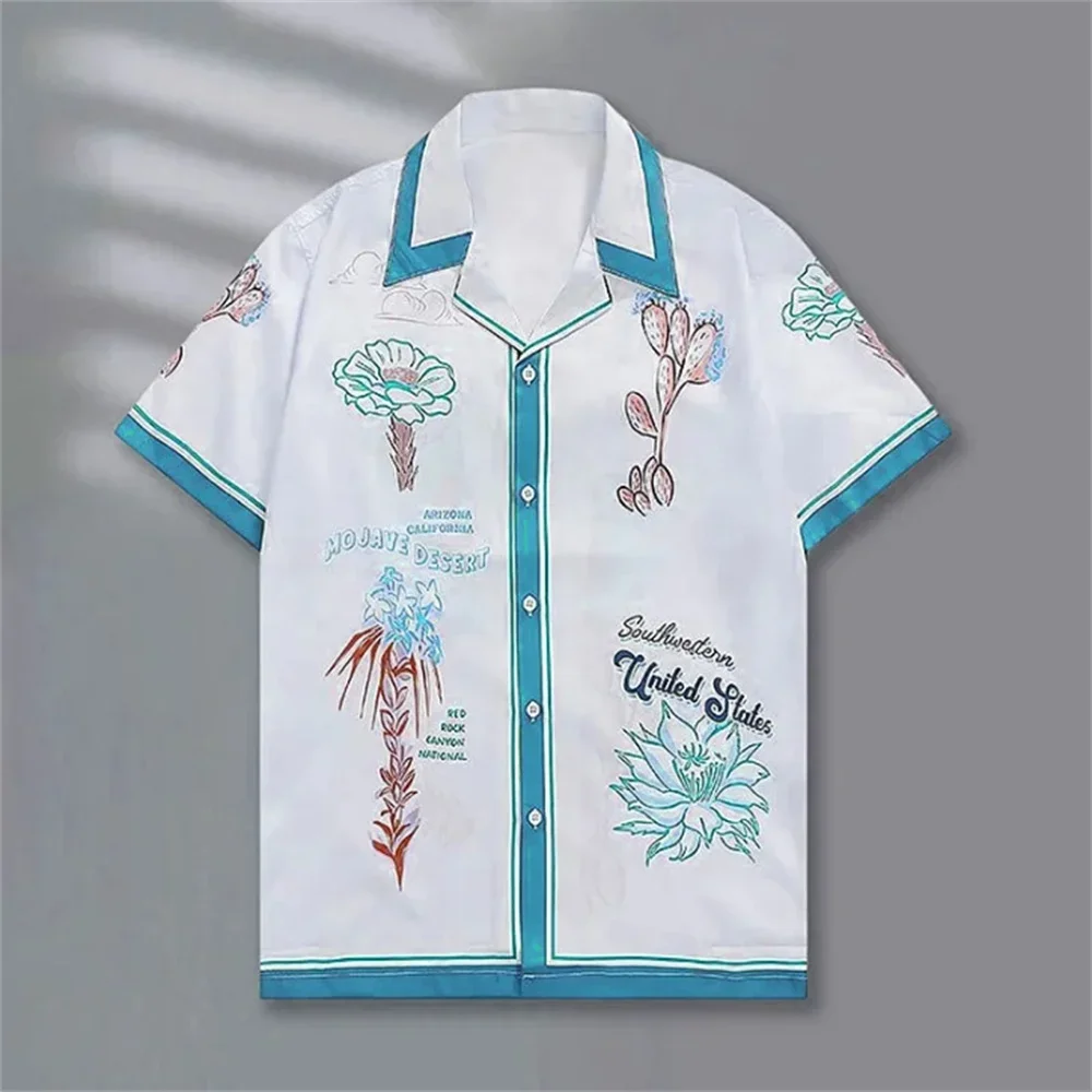 Retro letter shirt short sleeve casual men's shirt 2024 contrast color street trend short sleeve shirt summer Hawaiian shirt 5XL
Retro letter shirt short sleeve casual men's shirt 2024 contrast color street trend short sleeve shirt summer Hawaiian shirt 5XL