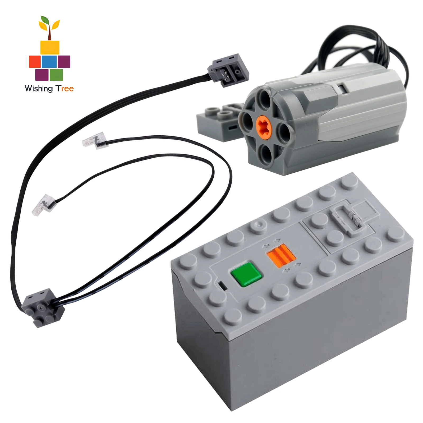 Комплект из 3 функций питания MOC для 76042 с двигателем 8883, светодиодной подсветкой 8870 и батарейным блоком 88000, совместимым с legoeds
Комплект из 3 функций питания MOC для 76042 с двигателем 8883, светодиодной подсветкой 8870 и батарейным блоком 88000, совместимым с legoeds