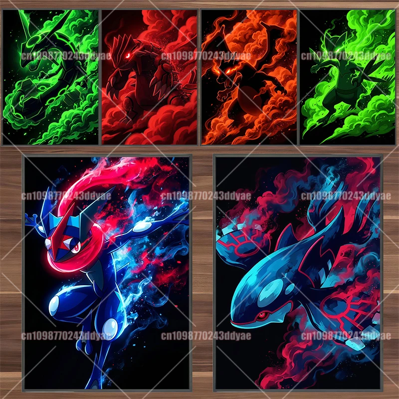 Anime Cartoon Poster Pokémon Dark Neon Fluorescent Trend Illustration Art Children's Room Decoration Wall Hanging Painting
Anime Cartoon Poster Pokémon Dark Neon Fluorescent Trend Illustration Art Children's Room Decoration Wall Hanging Painting