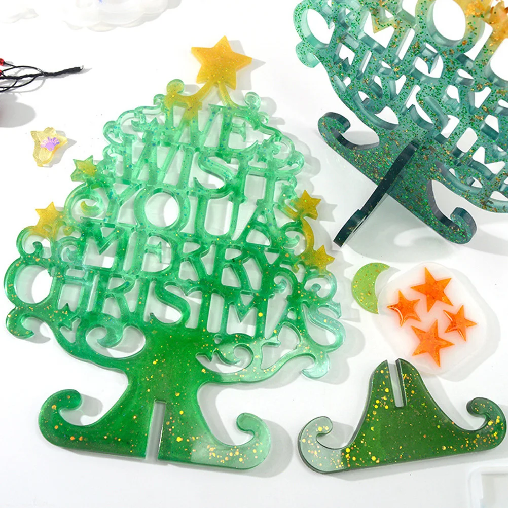 4Pcs Silicone Christmas Tree Bell Mold DIY Crystal Epoxy Casting Mold Xmas Holiday Craft Accessories Silicone Mould
4Pcs Silicone Christmas Tree Bell Mold DIY Crystal Epoxy Casting Mold Xmas Holiday Craft Accessories Silicone Mould