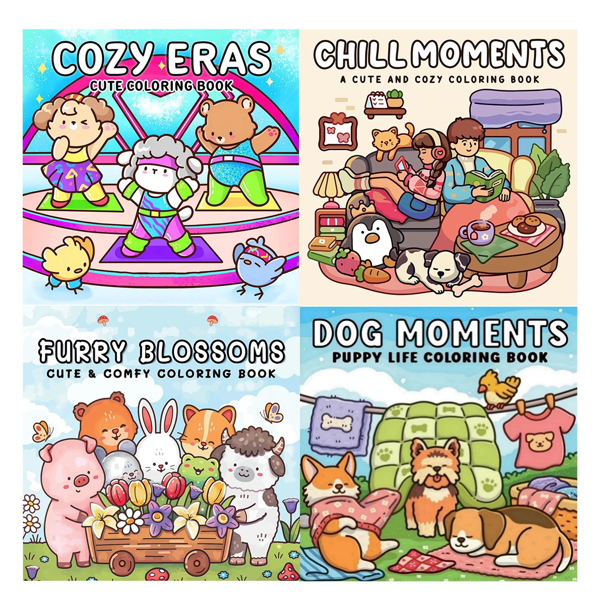 Dog Moments Coloring Books, Lively Scenes, Easy Coloring, For Home Parent - Child DIY, Relax, Unwind, Boost Creativity
Dog Moments Coloring Books, Lively Scenes, Easy Coloring, For Home Parent - Child DIY, Relax, Unwind, Boost Creativity