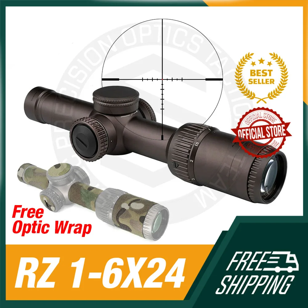 Tactical Riflescope Upgraded RZ HD 1-6X24 HD RIFLE SCOPE Airsoft Optic Rifle LPVO Scope 20mm Rail
Tactical Riflescope Upgraded RZ HD 1-6X24 HD RIFLE SCOPE Airsoft Optic Rifle LPVO Scope 20mm Rail