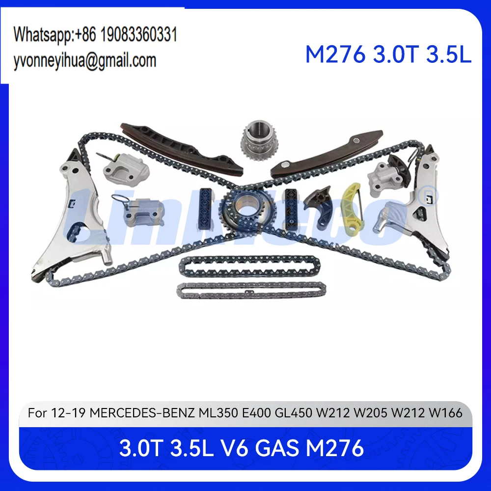 Комплект цепи ГРМ для двигателей 3.0 3.5 T L V6 M276, подходит для Mercedes-Benz E350 GL450 E400 ML350 W212 A207 W221 GLE400 2012-2020 годов выпуска (3.0T 3.5L)
Комплект цепи ГРМ для двигателей 3.0 3.5 T L V6 M276, подходит для Mercedes-Benz E350 GL450 E400 ML350 W212 A207 W221 GLE400 2012-2020 годов выпуска (3.0T 3.5L)