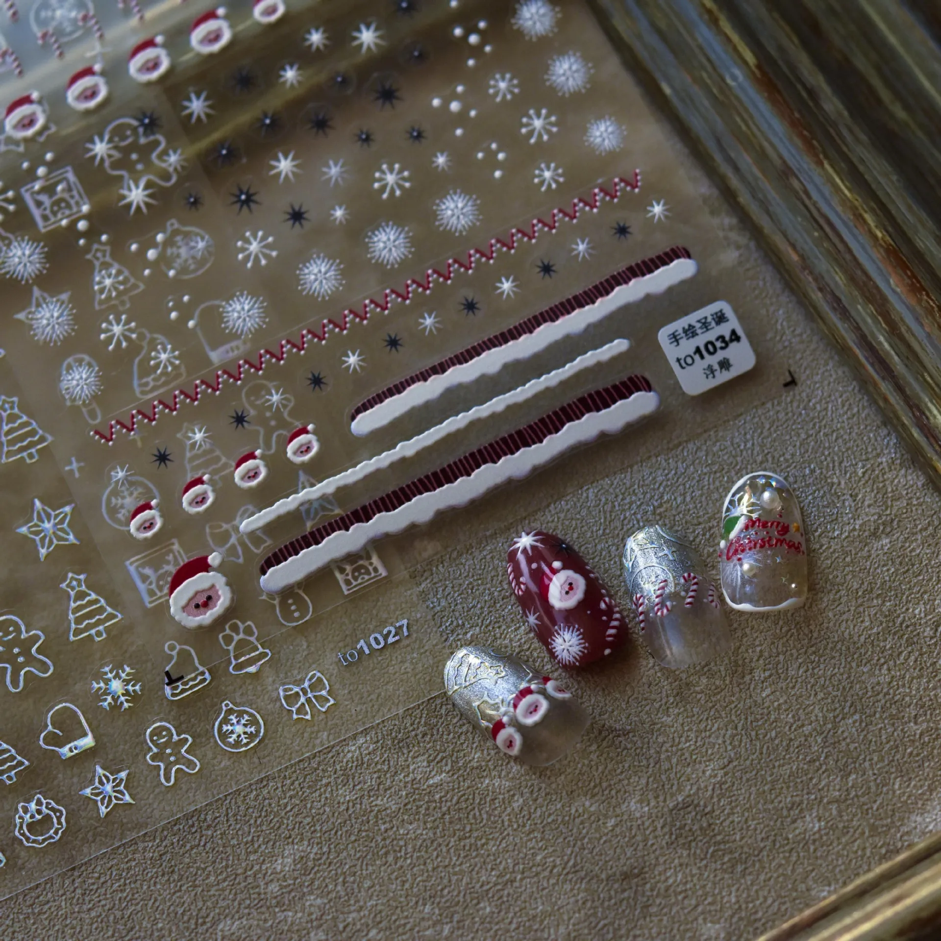 1 pc 5D thin tough cute nail art stickers high quality simple nail stickers Christmas gingerbread man design decorative stickers
1 pc 5D thin tough cute nail art stickers high quality simple nail stickers Christmas gingerbread man design decorative stickers