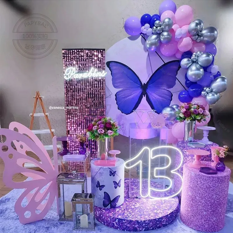 70pcs Butterfly Theme Party Adult Birthday Party Foil Balloons 1*2m Curtain Wall Decorations 18 20 25 30 anniversary Supplies
70pcs Butterfly Theme Party Adult Birthday Party Foil Balloons 1*2m Curtain Wall Decorations 18 20 25 30 anniversary Supplies