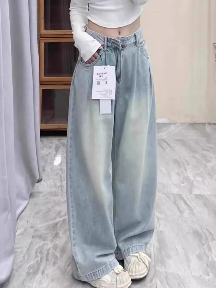 plus Size Summer Thin Ice Silk Loose Slimming High Waist Straight Leg Wide Leg Floor Length Jeans Women's Loose Fit Long Trou...
plus Size Summer Thin Ice Silk Loose Slimming High Waist Straight Leg Wide Leg Floor Length Jeans Women's Loose Fit Long Trou...