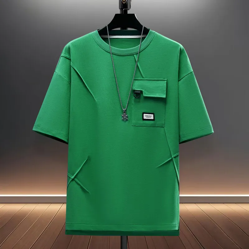 Solid Color Men's 100% Cotton T-Shirts 2025 Summer High Street Casual Loose Tops Tees Youth Outwear Short Sleeve Tshirt Clothing
Solid Color Men's 100% Cotton T-Shirts 2025 Summer High Street Casual Loose Tops Tees Youth Outwear Short Sleeve Tshirt Clothing