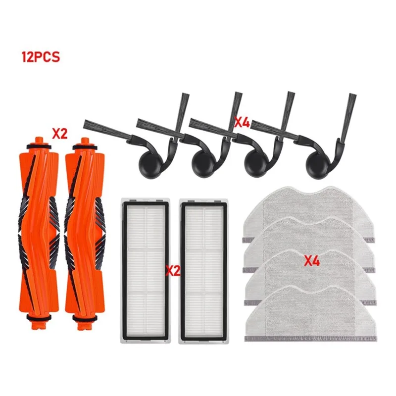 A07R For Robot Vacuum S40/OV81 12Pcs Cleaner Main Side Brush Hepa Filter Mop Cloth Replacement Parts
A07R For Robot Vacuum S40/OV81 12Pcs Cleaner Main Side Brush Hepa Filter Mop Cloth Replacement Parts