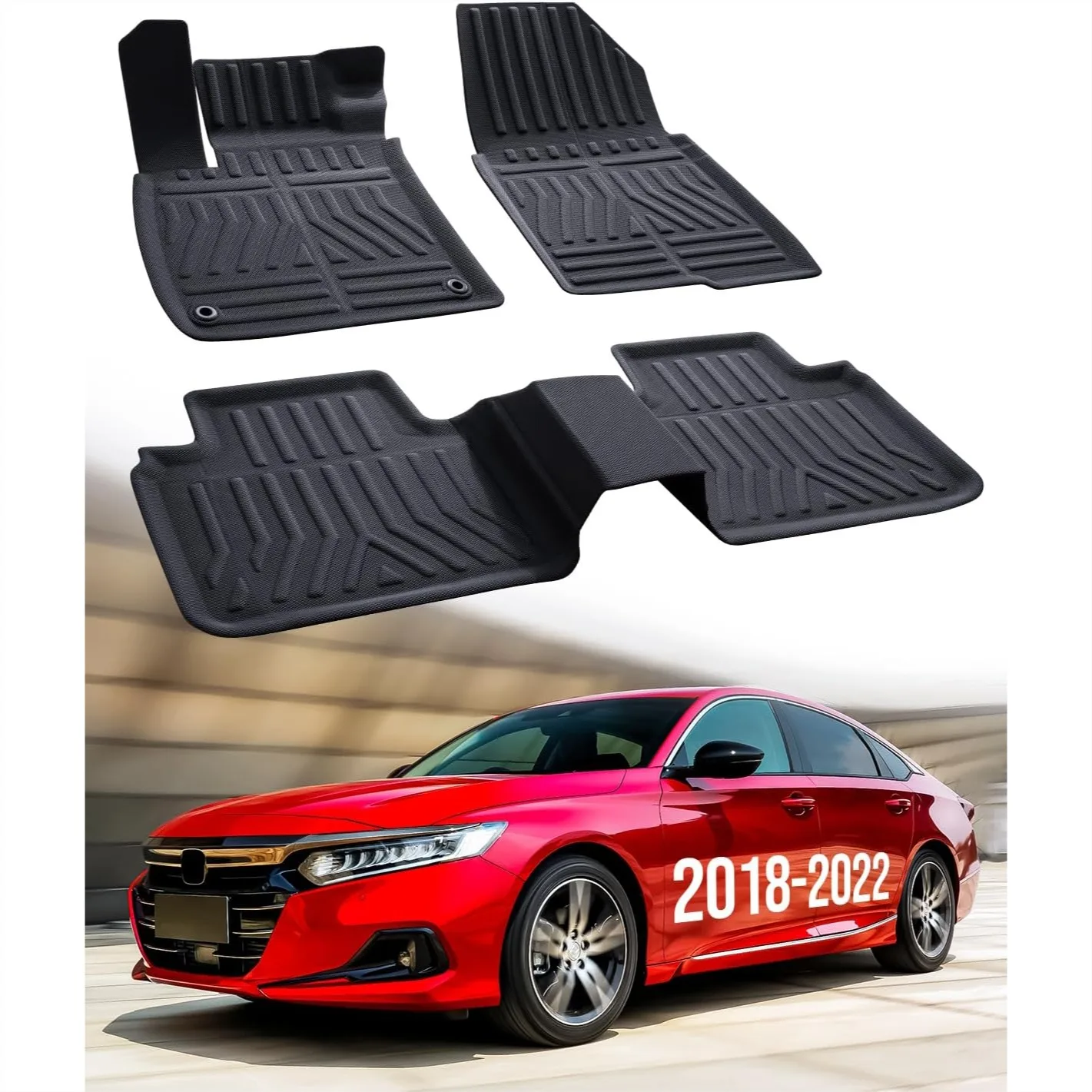 Custom Fit Car Floor Mats for Honda Accord 2018-2022 10th Gen All Weather Rubber Liners Front Rear 3PCS Black
Custom Fit Car Floor Mats for Honda Accord 2018-2022 10th Gen All Weather Rubber Liners Front Rear 3PCS Black